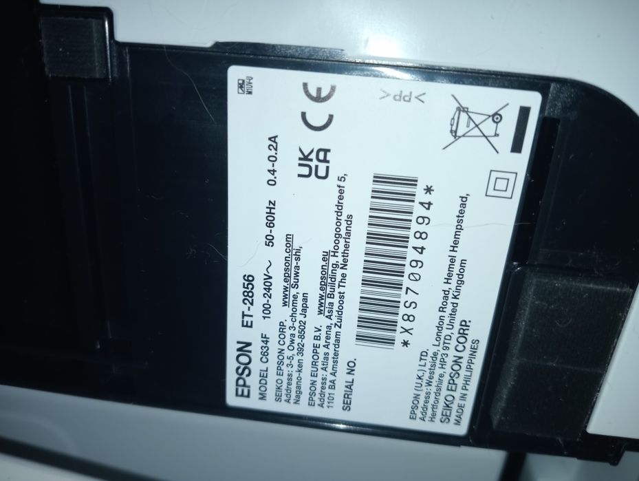 Epson 2856 inkjet