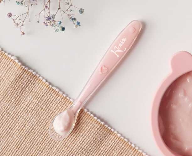 Colher step 1 rosa azul ou cinza