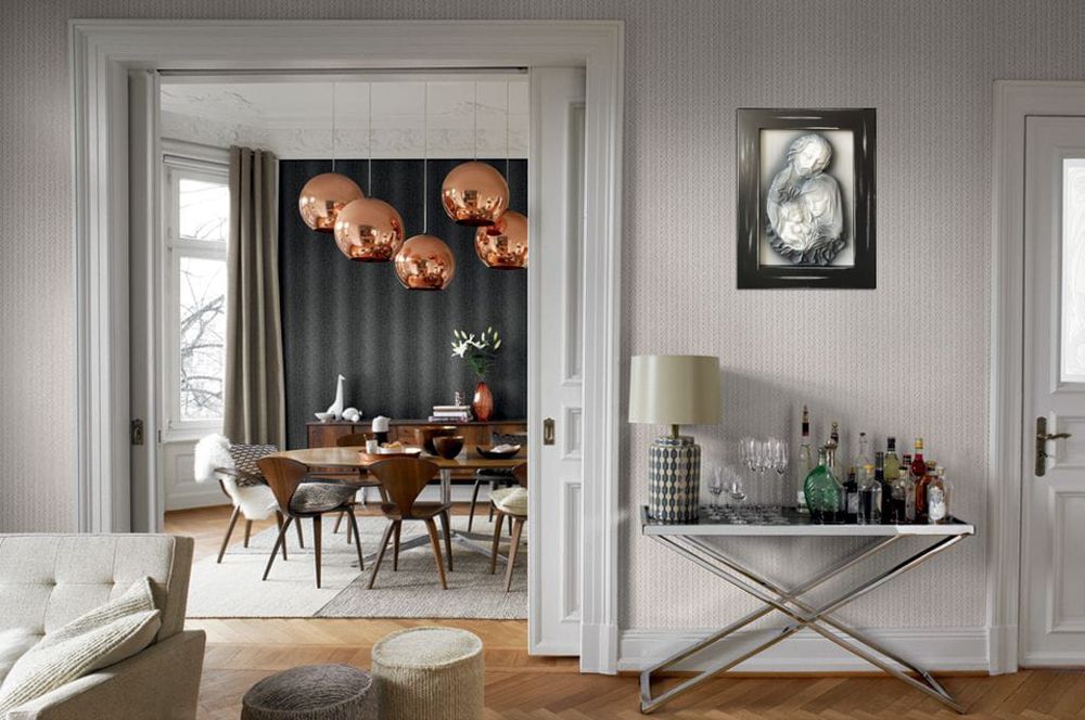 Święta Rodzina - obraz w drewnianej ramie - posrebrzany + DEDYKACJA