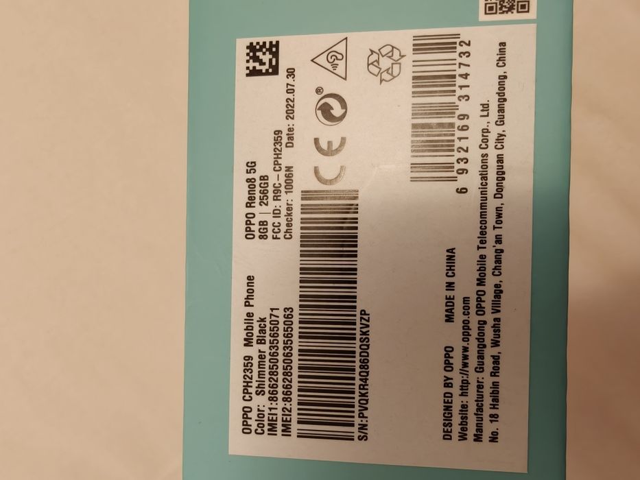 OPPO Reno8 5G 256GB