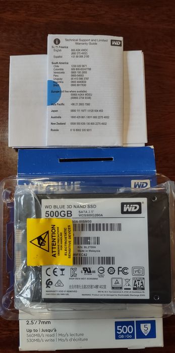 SSD накопичувач Wd 500Gb Blue Ssd 3D Nand
