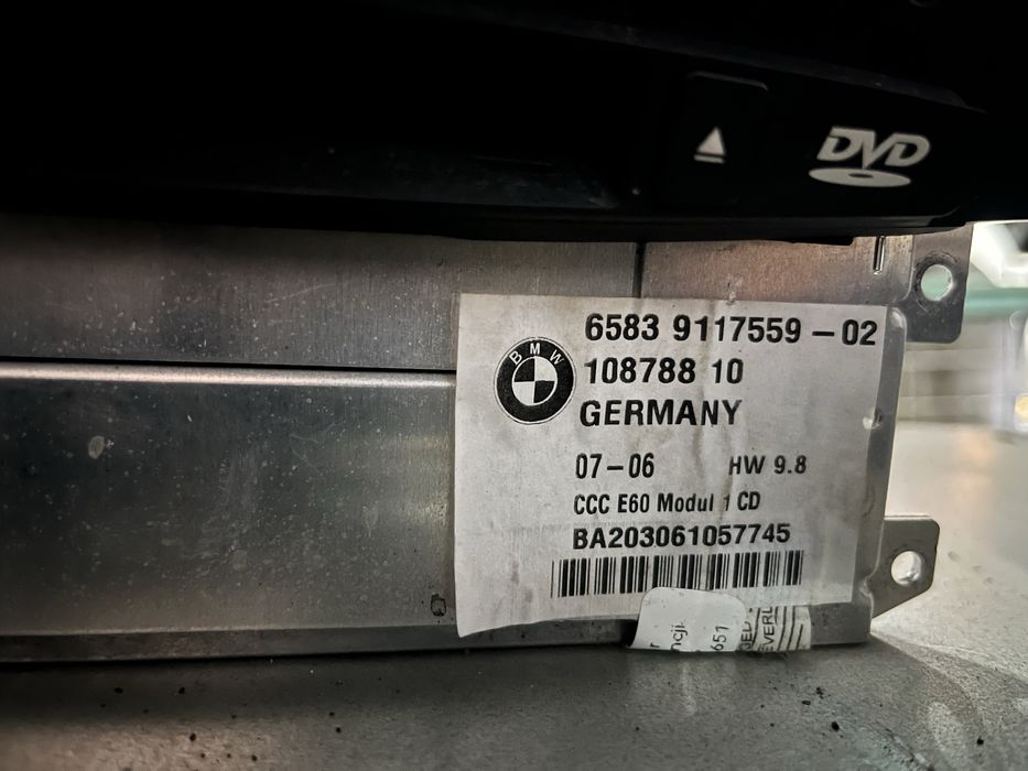 Radio czytnik nawigacji CCC bmw e60 e61 e63 przed lift nawi duza