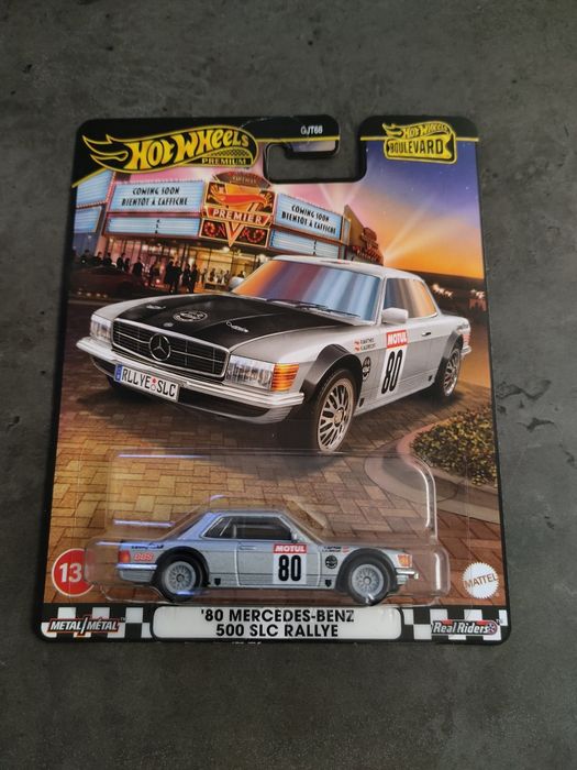 '80 Mercedes Benz 500 SLC Rallye Boulevard Hot Wheels Premium BBS