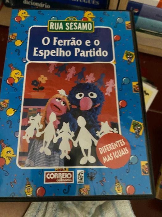 DVDs da rua Sésamo, preço por DVD, portes grátis