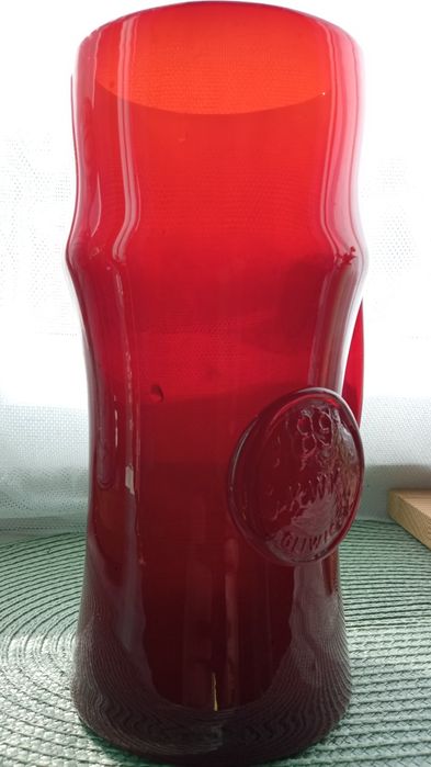 Kufel,dzban wys.22cm.z pamiątkowym napisem KwEK Gliwice  89