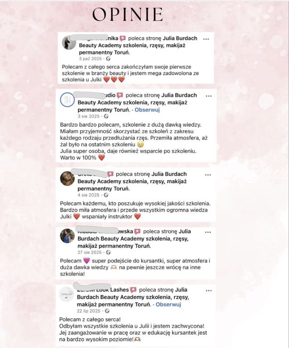 Szkolenie stylizacja rzęs, kurs rzęsy, szkolenie laminacja brwi, szkolenie lifting rzęs Toruń