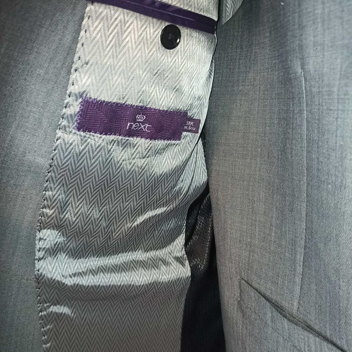 Next - garnitur męski szary - trzy częściowy - SLIM FIT !!!