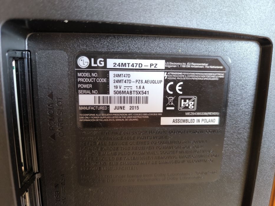 TV 24” (LG 24MT47D)