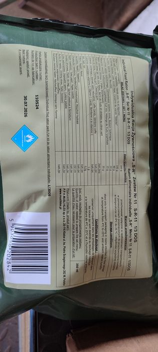 Indywidualna racja żywońciowa S-R nr.11