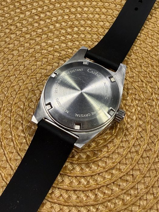Zegarek automatyczny cadisen nh35 szafir diver automatic pagani orient luma sea mod