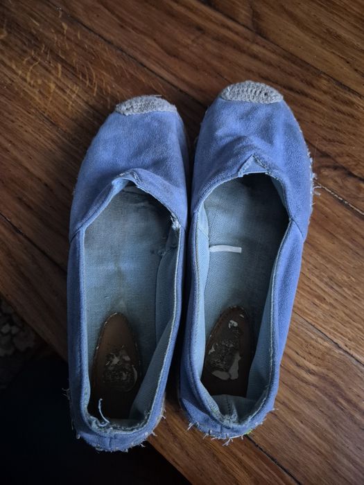 Espadryle na grubej podeszwie