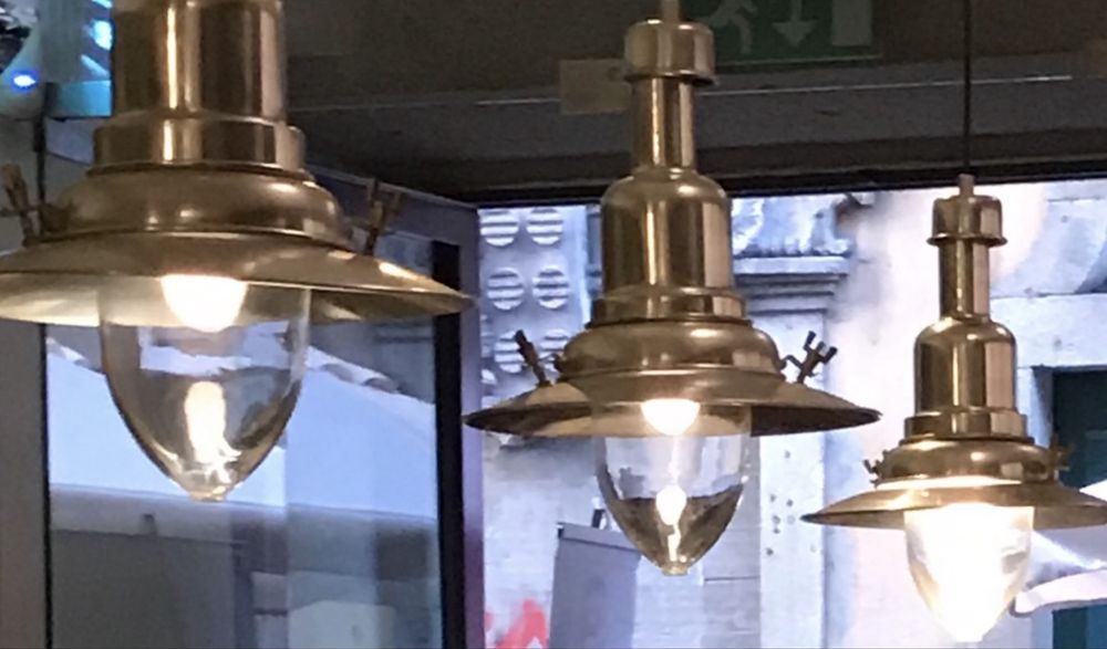 3 Candeeiros de teto em aluminio