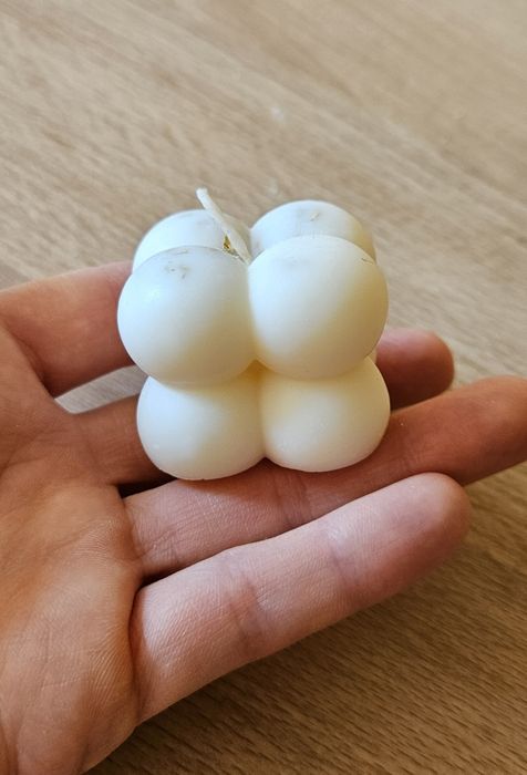 Nowa sojowa świeczka Bubble kostka ręczna robota