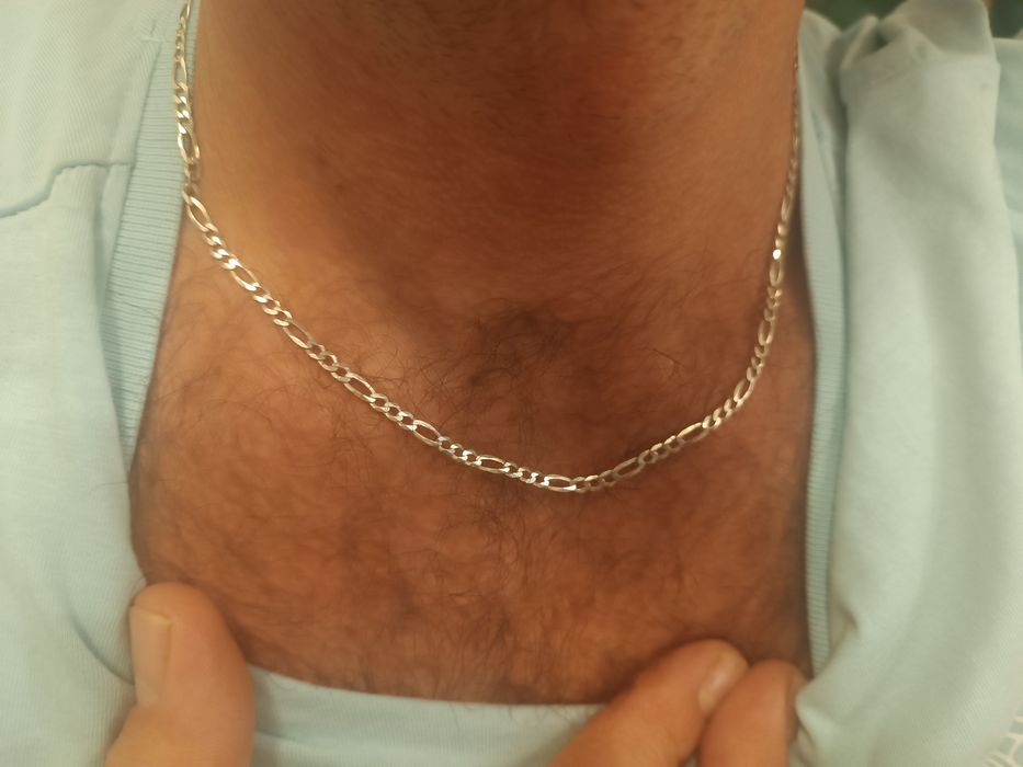 Łańcuszek srebrny Figaro 50cm