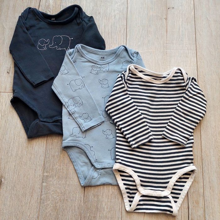 Body H&M 68 3 szt
