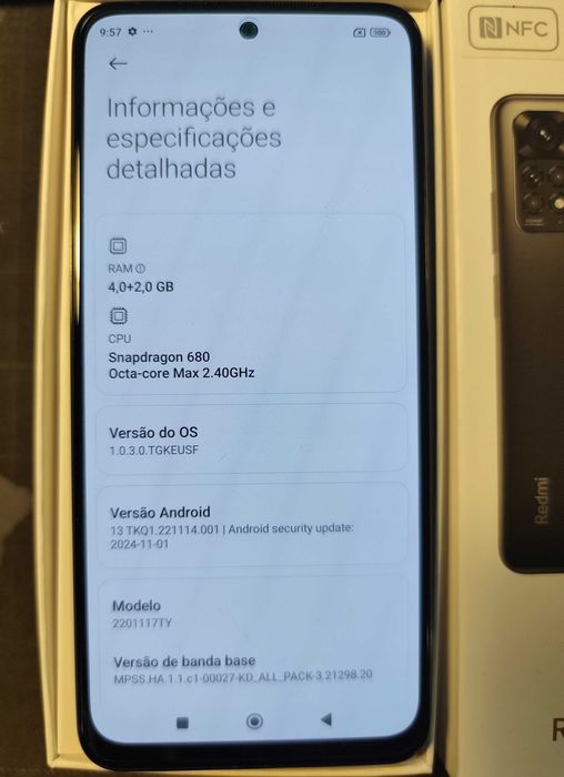 Redmi Note 11 - 4GB + 128GB