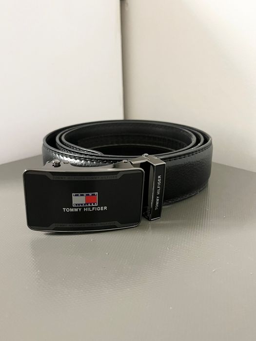 Czarny Pasek do spodni Tommy Hilfiger