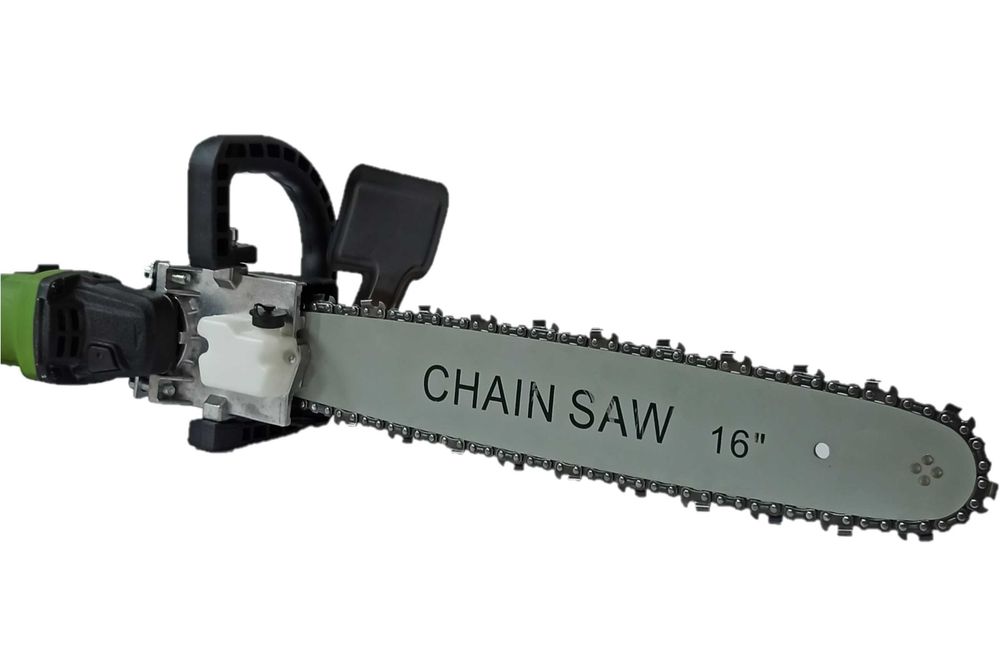 Насадка цепная пила для болгарки, шина 16", под шейку 49мм и 43мм