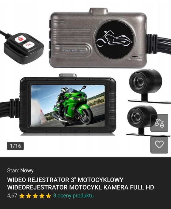 Video rejestrator motocyklowy