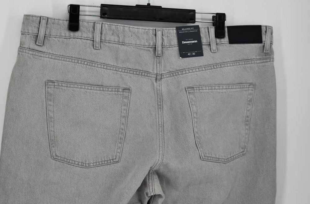 Proste, szare jeansy Dressmann 42/30