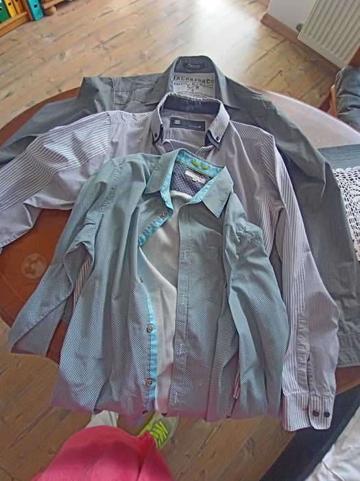 Trzy piekne koszule meskie