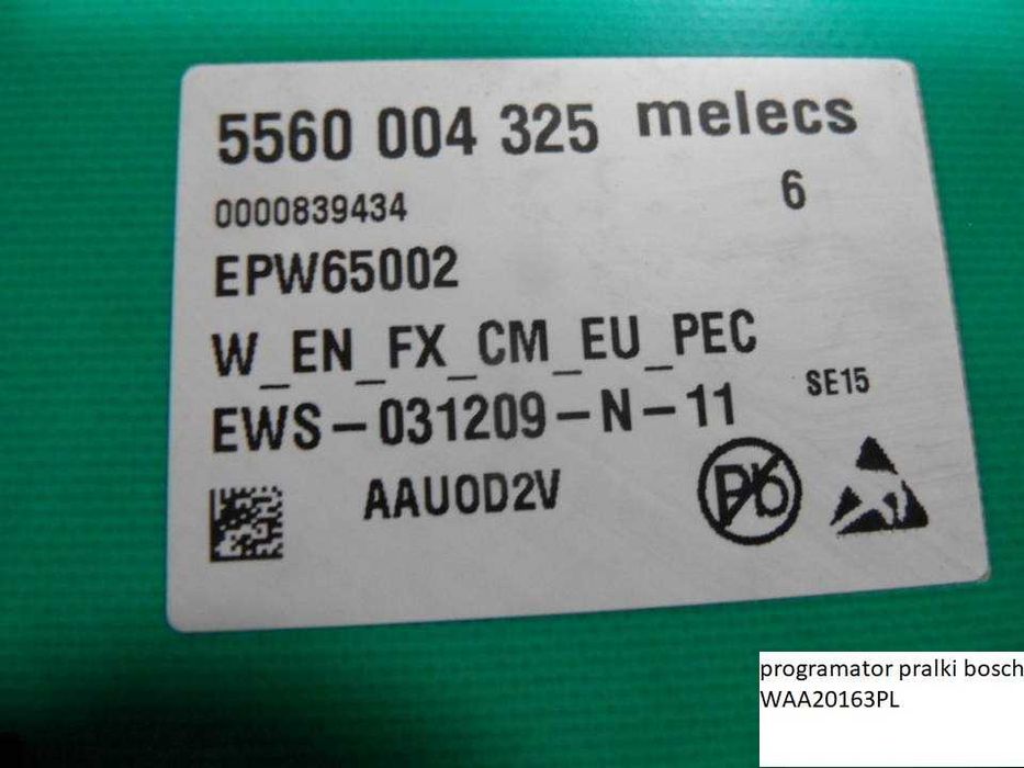 programator pralki bosch WAA20163PL