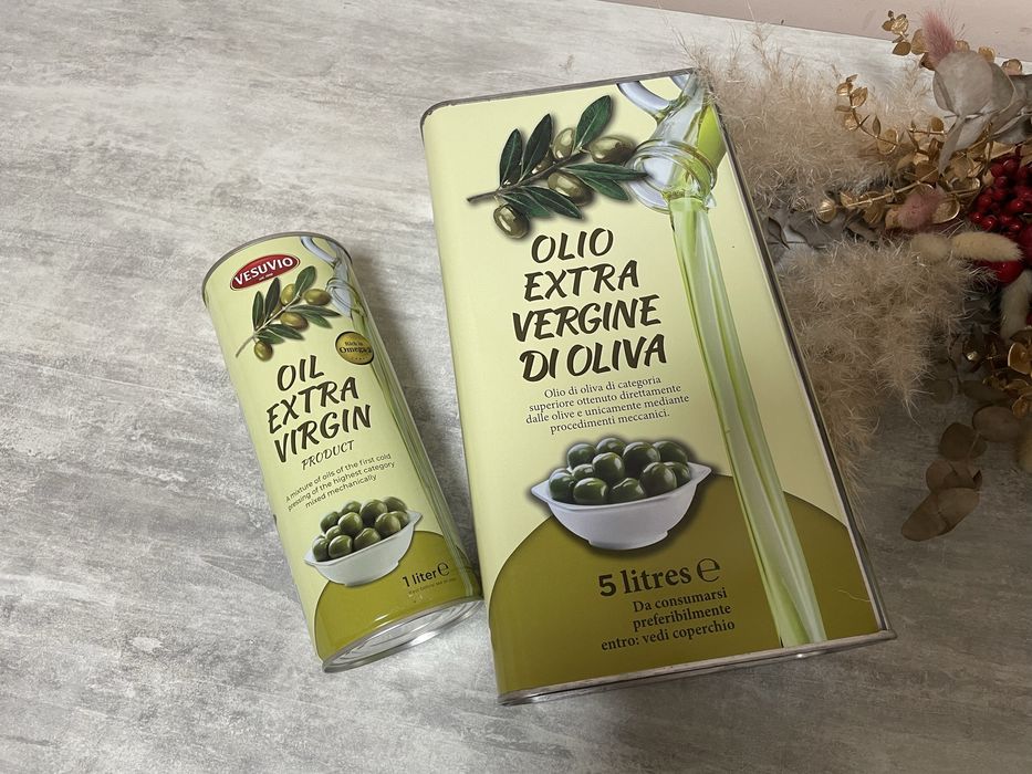 Оливкова олія рафінована. Італійська. 1 л і 5 л. Жестяна банка