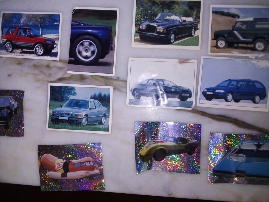 Conjunto de 25 Cromos Super Auto Antigos