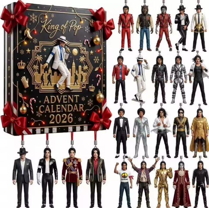 Адвент календарь advent calendar Майкл Джексон 24 дня акриловые фигурки  Michael Jackson