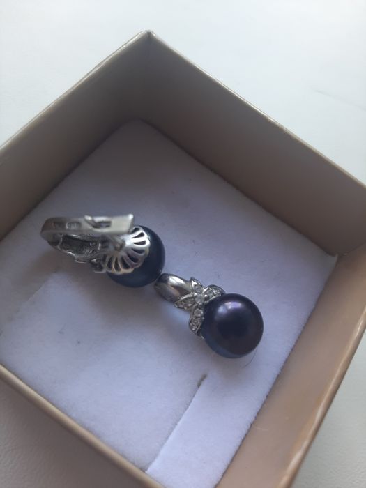 Продам серьги с жемчугом серебро