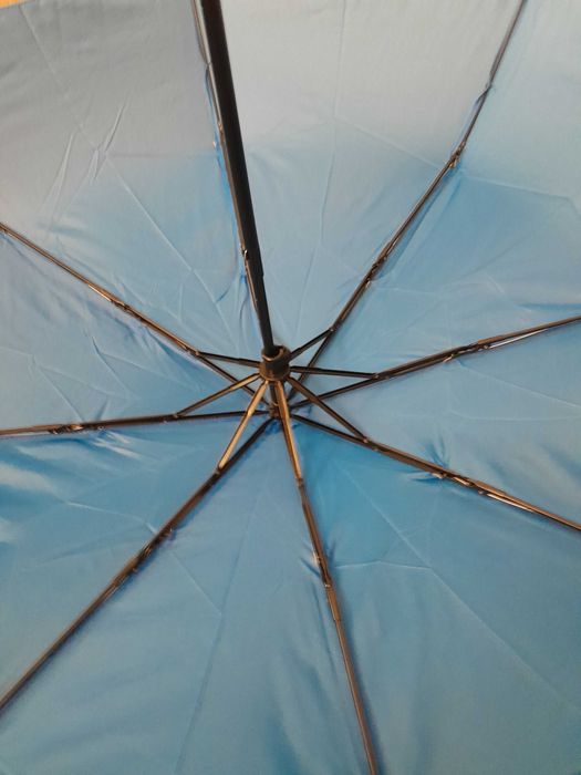 Nowy mini parasol półautomatyczny_Windproof_Umbrella_89 cm, niebieski