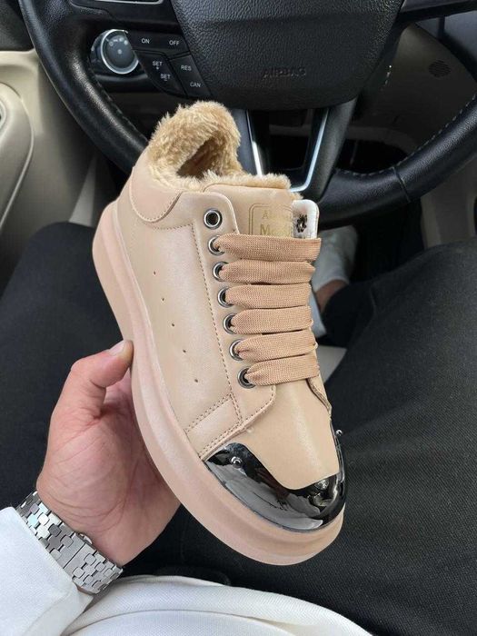 NEW Кросівки Alexander McQueen Metal Beige 40р 25.5см