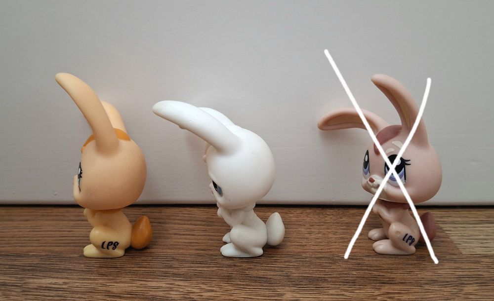Littlest Pet Shop 2 figurki #1310 #49 Królik