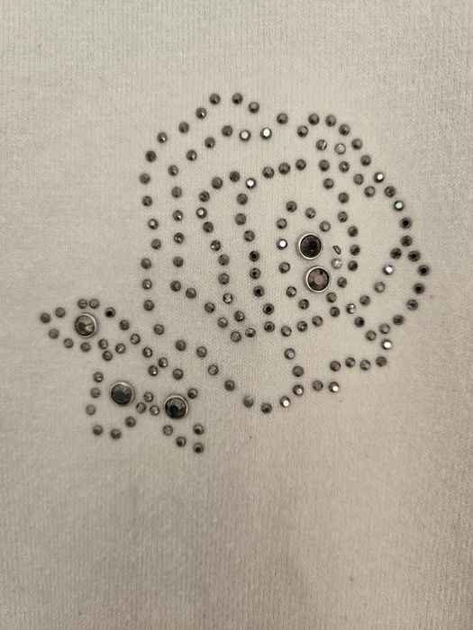 Sweter damski M zdobienia kwiaty
