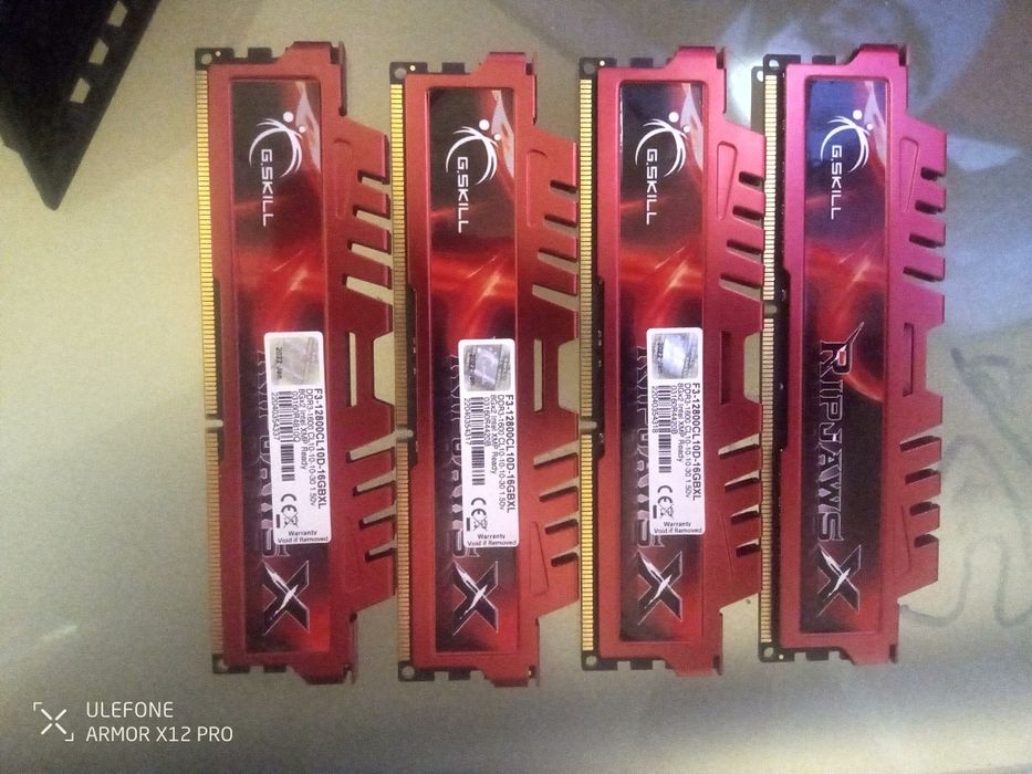 Kit  RipjawsX 4 placas DDR3 G.Skill 32 gb 4×8 gb