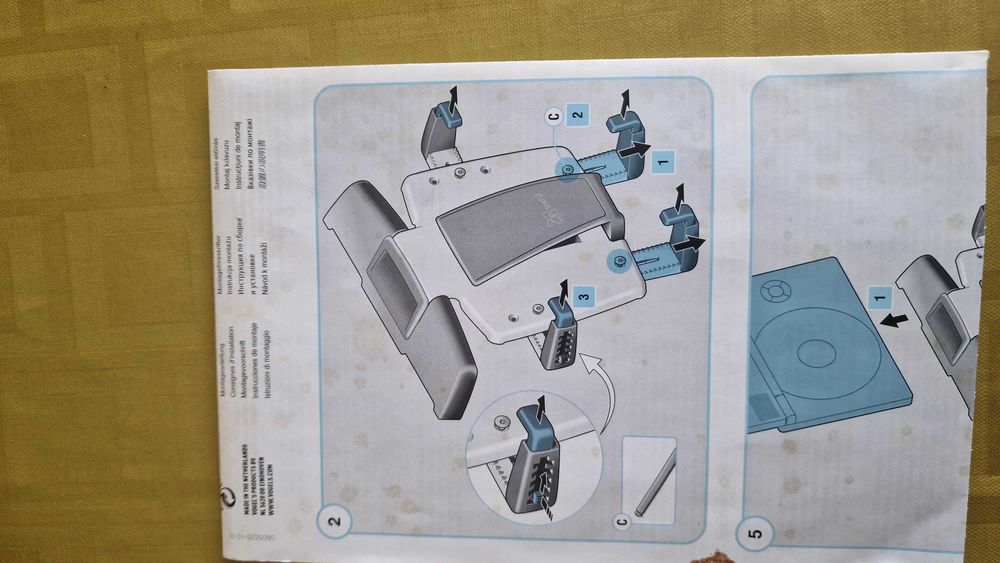 Leito de DVD para ver no carro com suporte de cabeceira