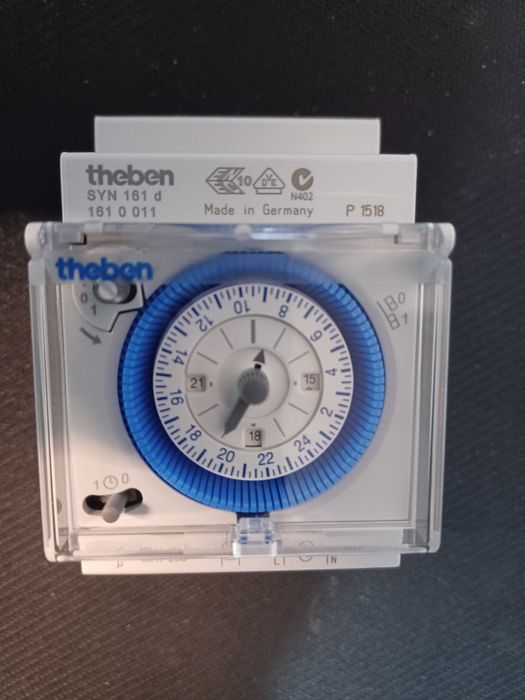 Relógio - Interruptor horário analógico Theben SYN161d (NOVO)