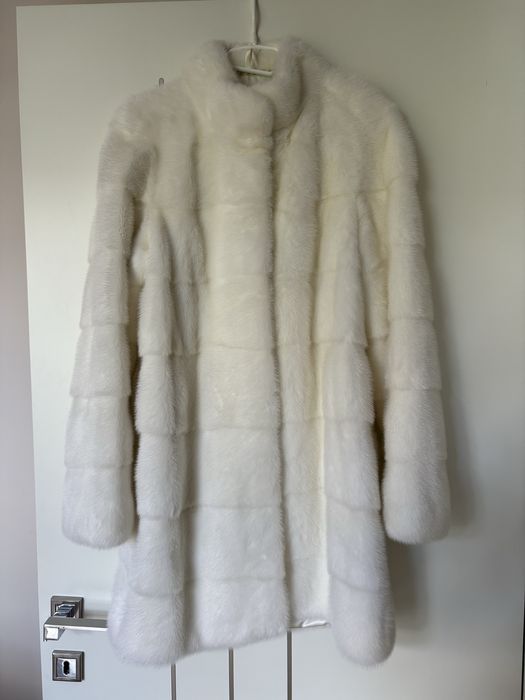 Luksusowe futro z norek, rozmiar 36 – stan idealny