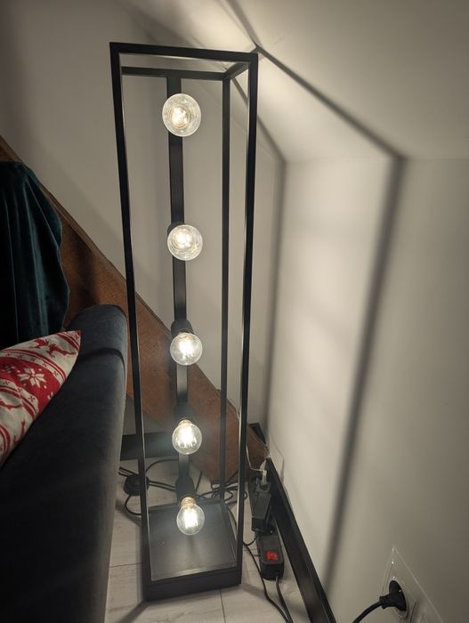 Lampa podłogowa loft 5 żarówek