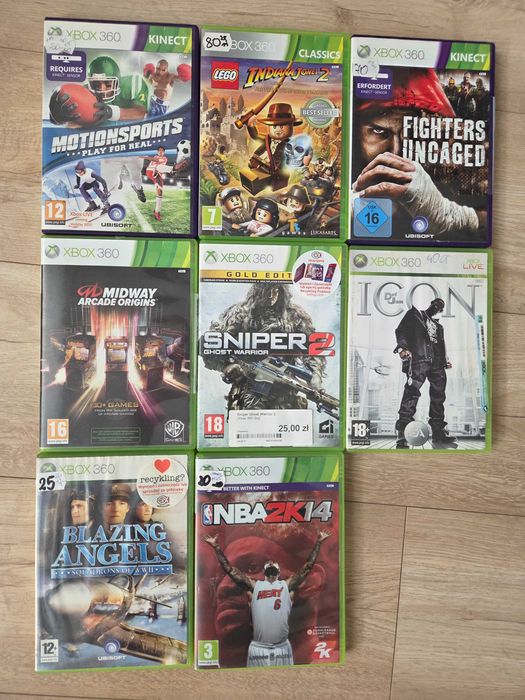 Gry na konsolę Xbox 360 - np. Midway Arcade Origins za 75 zł lub zestaw 16 sztuk 350zł