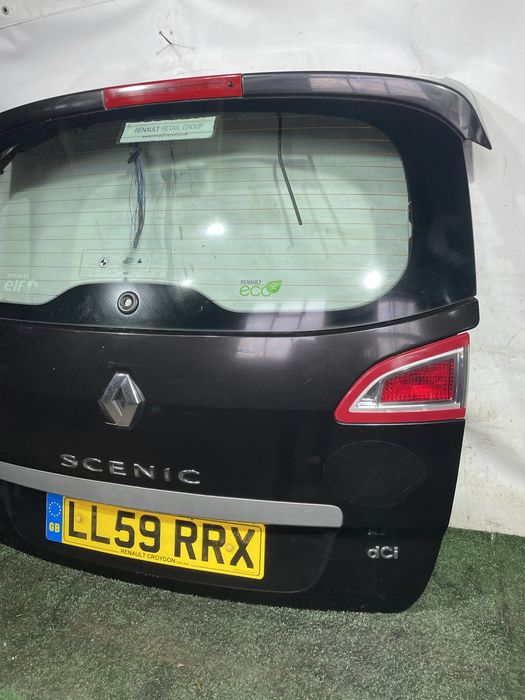Renault scenic 3 кришка багажника ляда багажник рено сценік чорний