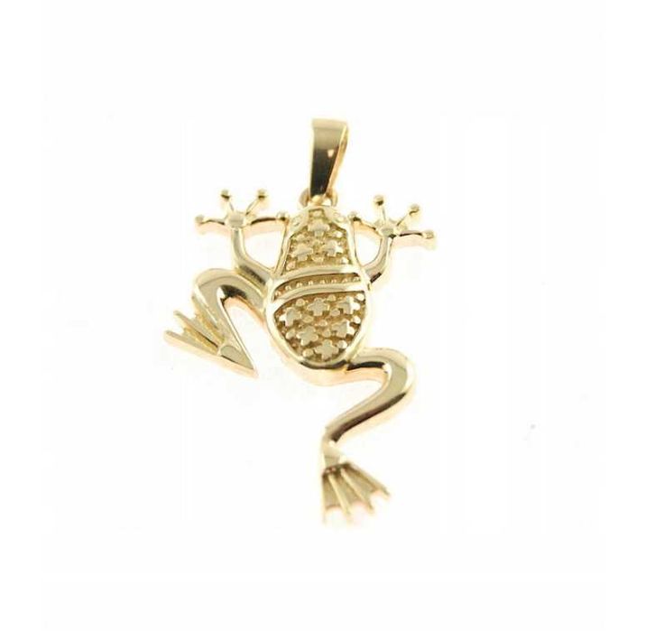 Złoty wisiorek ZAWIESZKA ŻABA ŻABCIA p.585  idealna na prezent