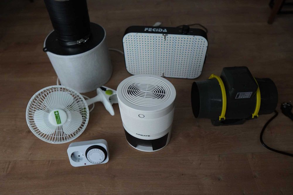 Grow Tent Kit Completo 80x80x160 – LED 600W + Extração + Acessórios