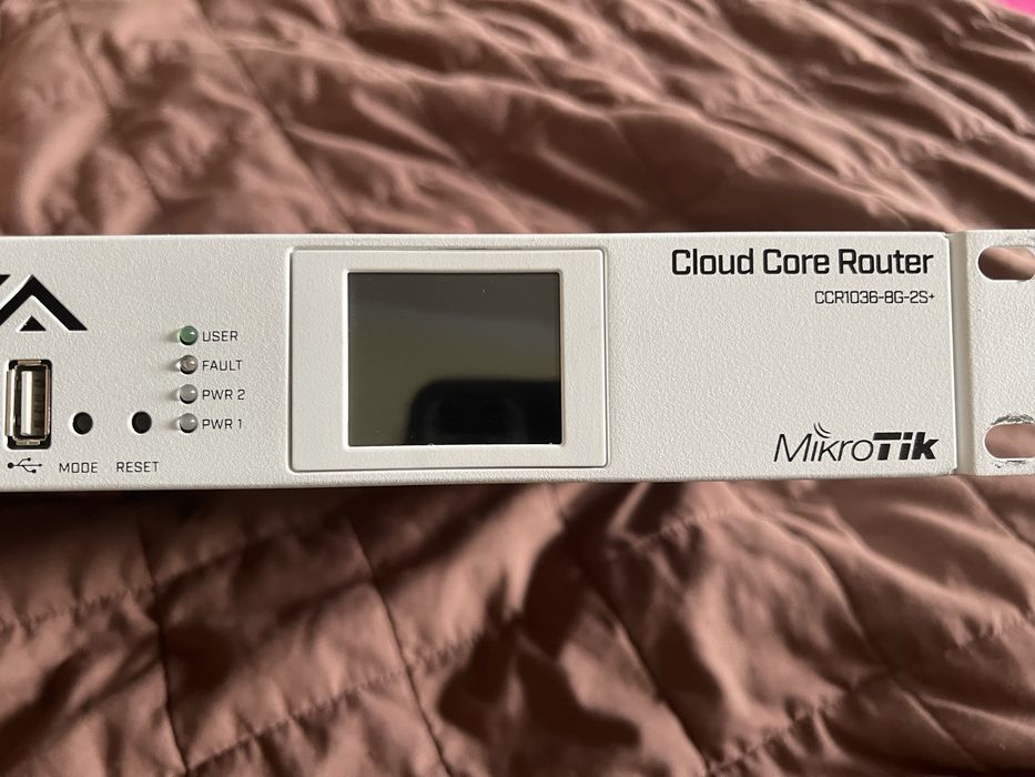 Маршрутизатор Mikrotik CCR1036-8G-2S+, нової серії, два блоки живлення