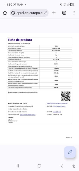 Exaustor para ilha