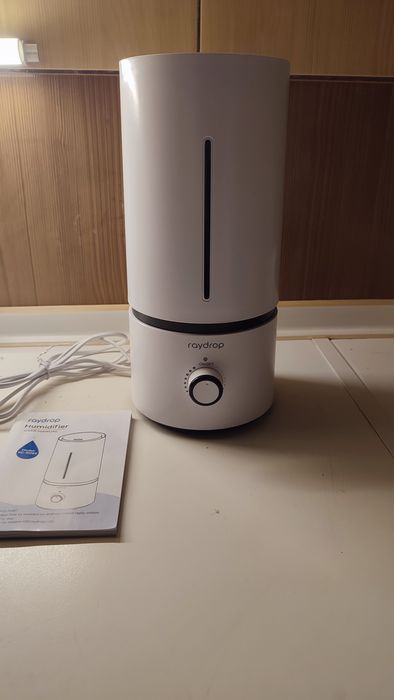 Nawilżacz Powietrza raydrop 1,7L Ultradźwiękowy Cichy Biały nieużywany