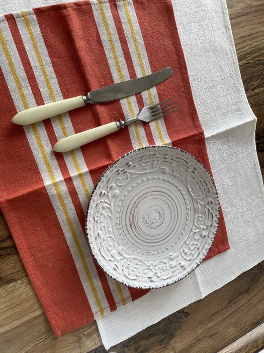 Кухонные полотенца, льняные жаккардовые салфетки, рушники