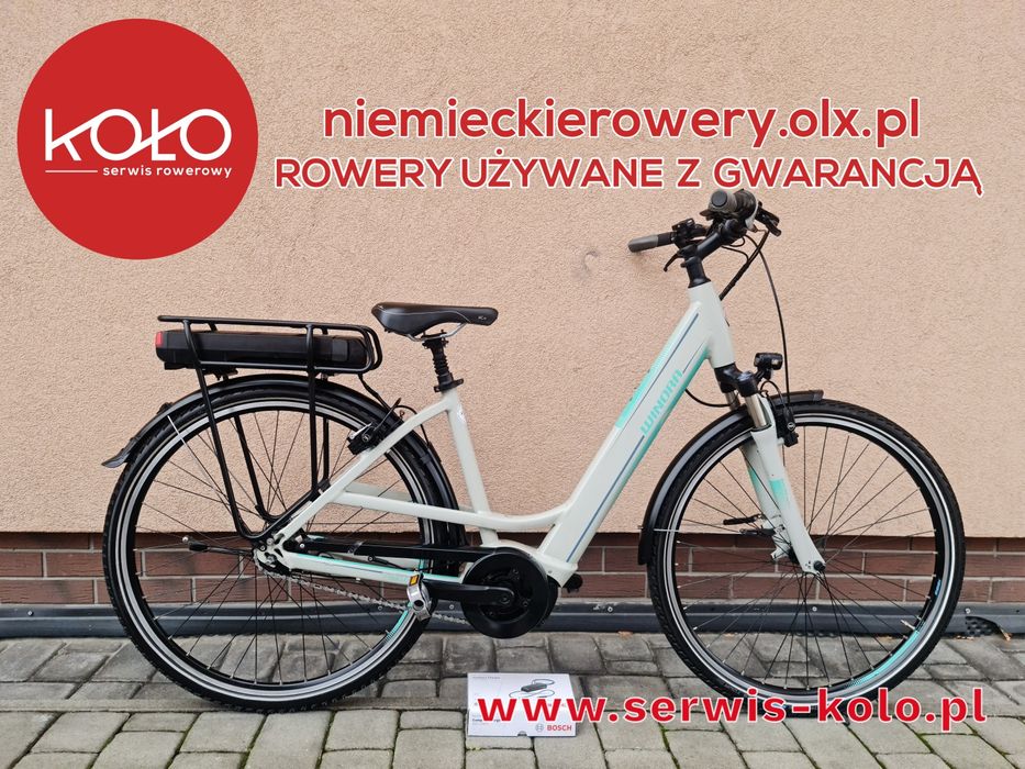 Rower elektryczny damski damka WINORA koła 28 SHIMAMO okazja rabat alu