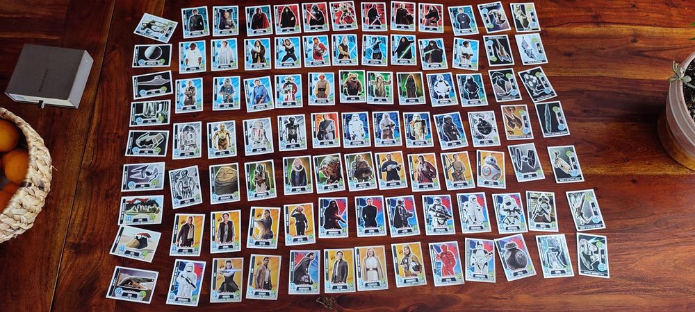 Coleção de cartas StarWars
