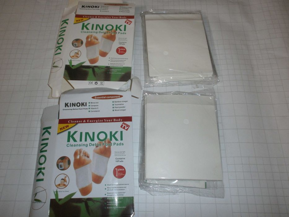 Пластирі на стопи Kinoki (10шт.). Ціна за 2 упаковки